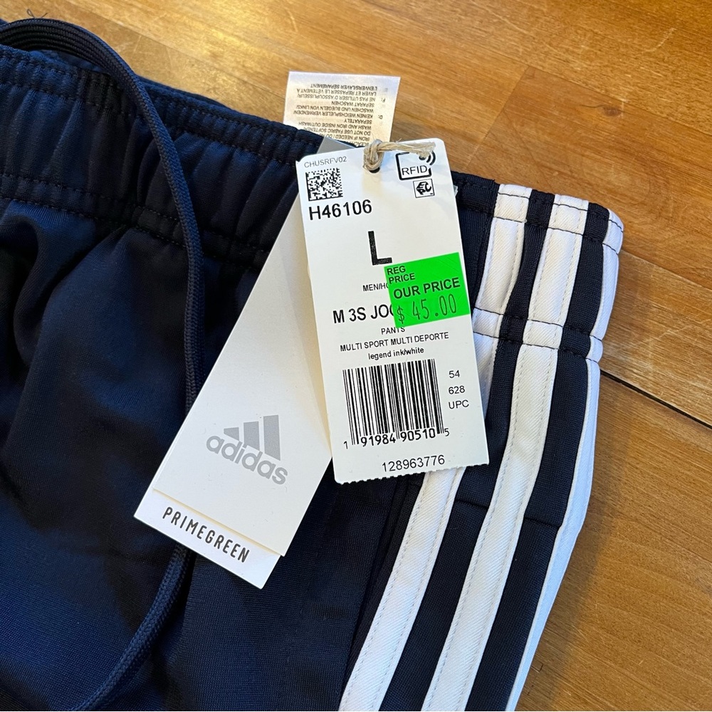 ADIDAS Essentials Navy Blue 3-Stripes Track Suit - Picture 11 of 11
